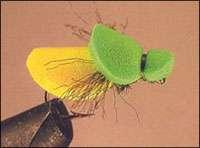 нахлыстовая мушка Double Disco Yellow Beetle